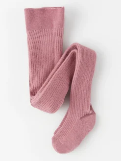 Nyfodd>Lindex Ribbad Strumpbyxa I Ullblandning Dusty Pink
