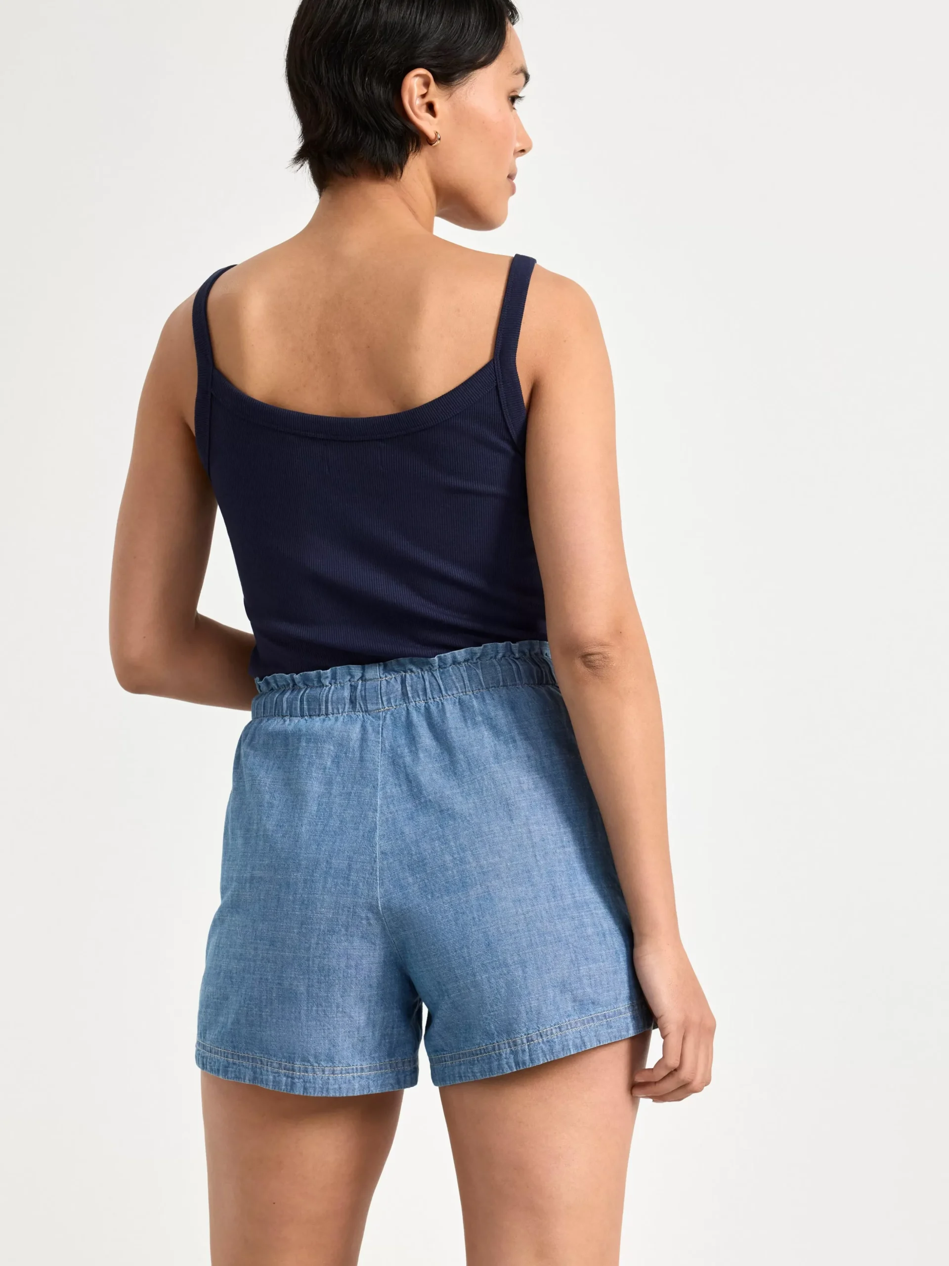 Toppar & T-Shirts>Lindex Ribbad Topp Navy