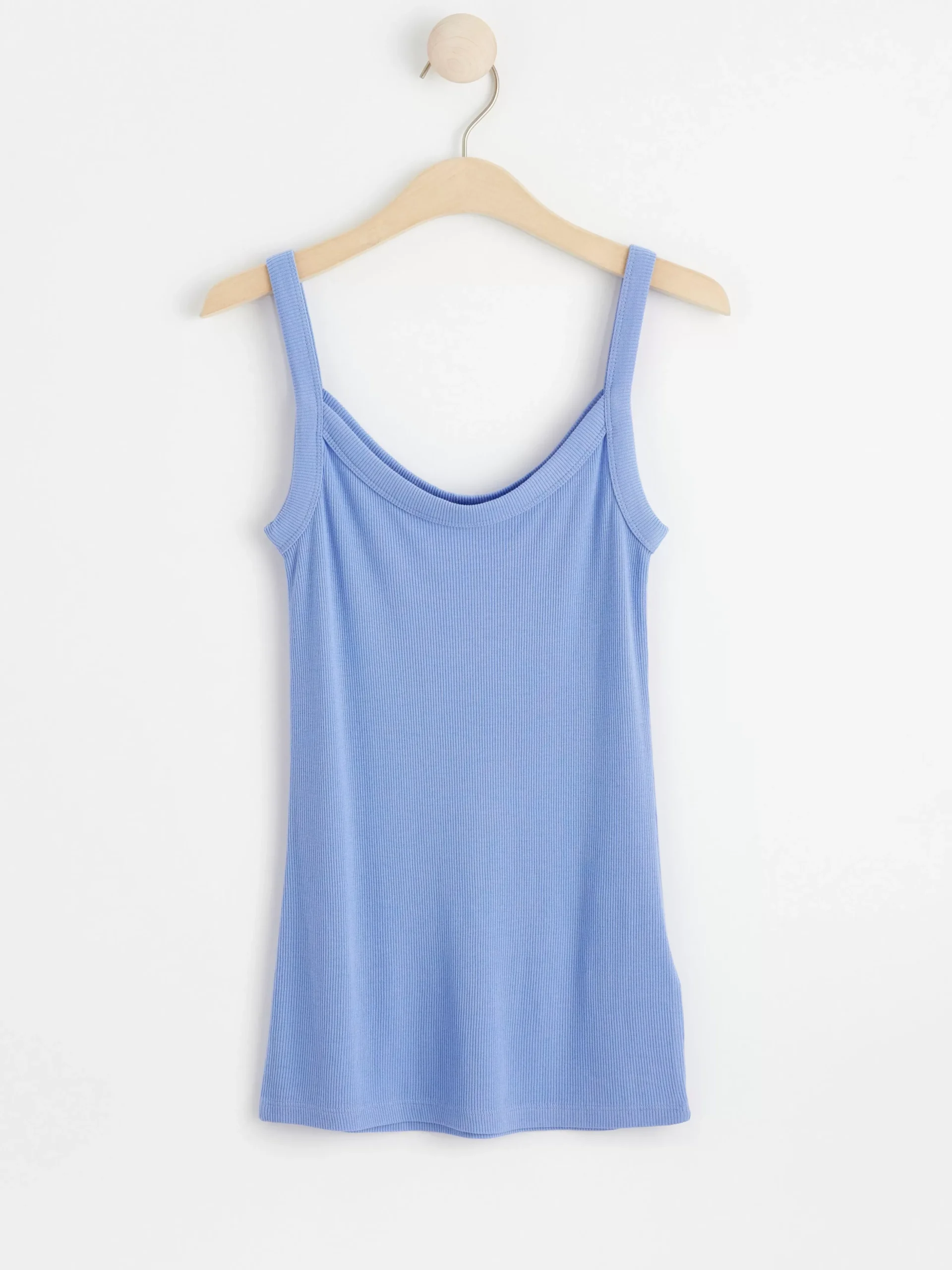 Toppar & T-Shirts>Lindex Ribbad Topp Light Blue