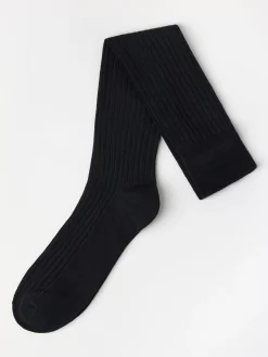 Strumpor>Lindex Ribbade Knastrumpor Black