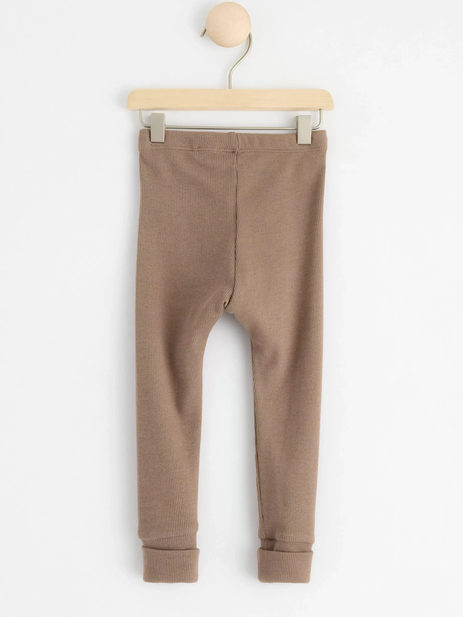 Byxor & Leggings>Lindex Ribbade Leggings Dark Khaki