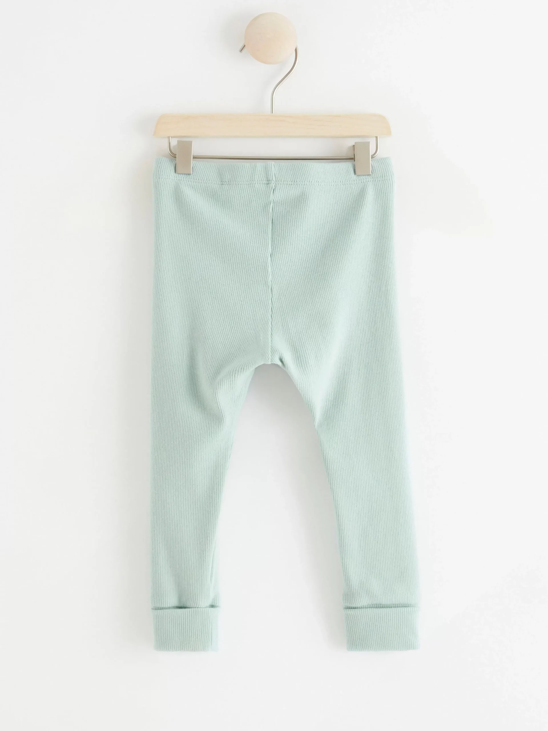 Byxor & Leggings>Lindex Ribbade Leggings Light Dusty Aqua
