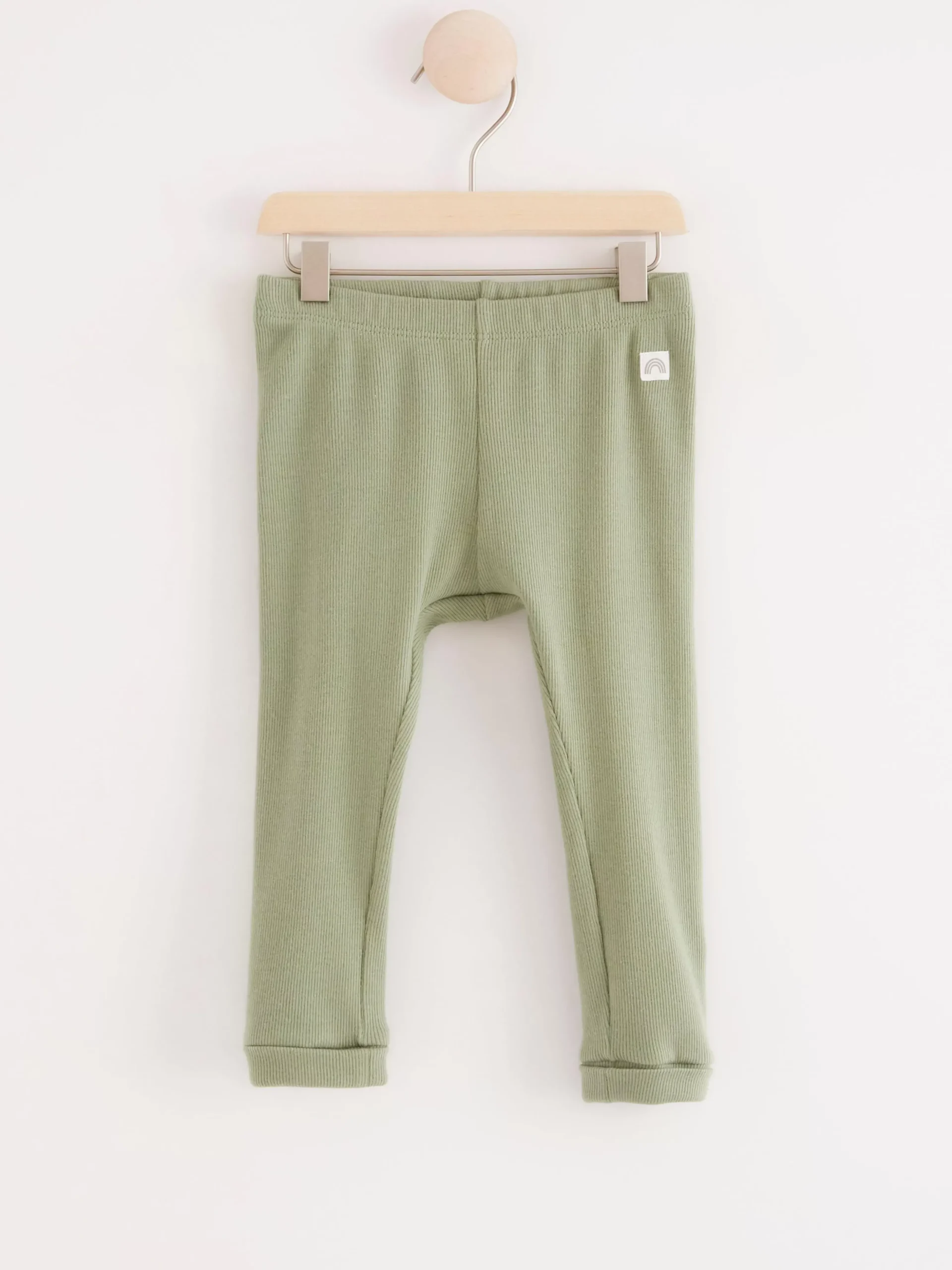 Byxor & Leggings>Lindex Ribbade Leggings Dusty Green