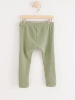 Byxor & Leggings>Lindex Ribbade Leggings Dusty Green