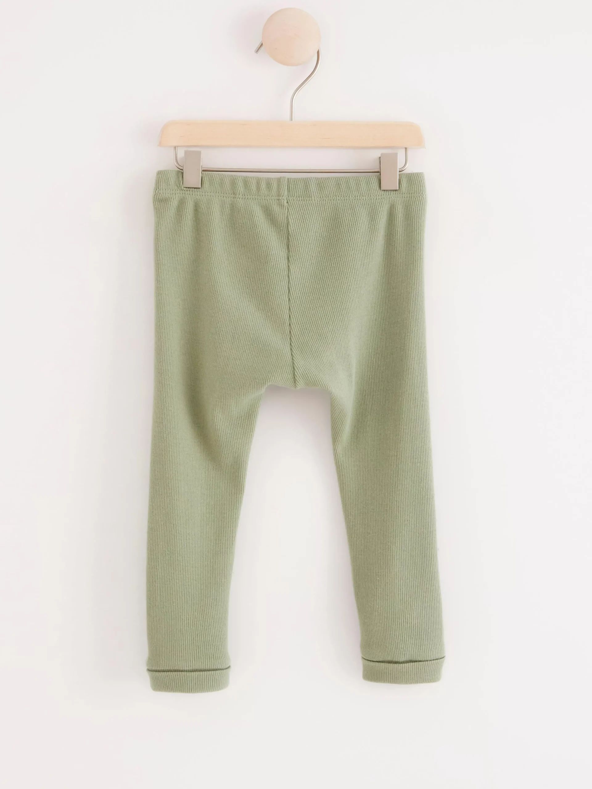 Byxor & Leggings>Lindex Ribbade Leggings Dusty Green