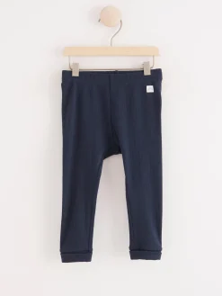 Byxor & Leggings>Lindex Ribbade Leggings Navy
