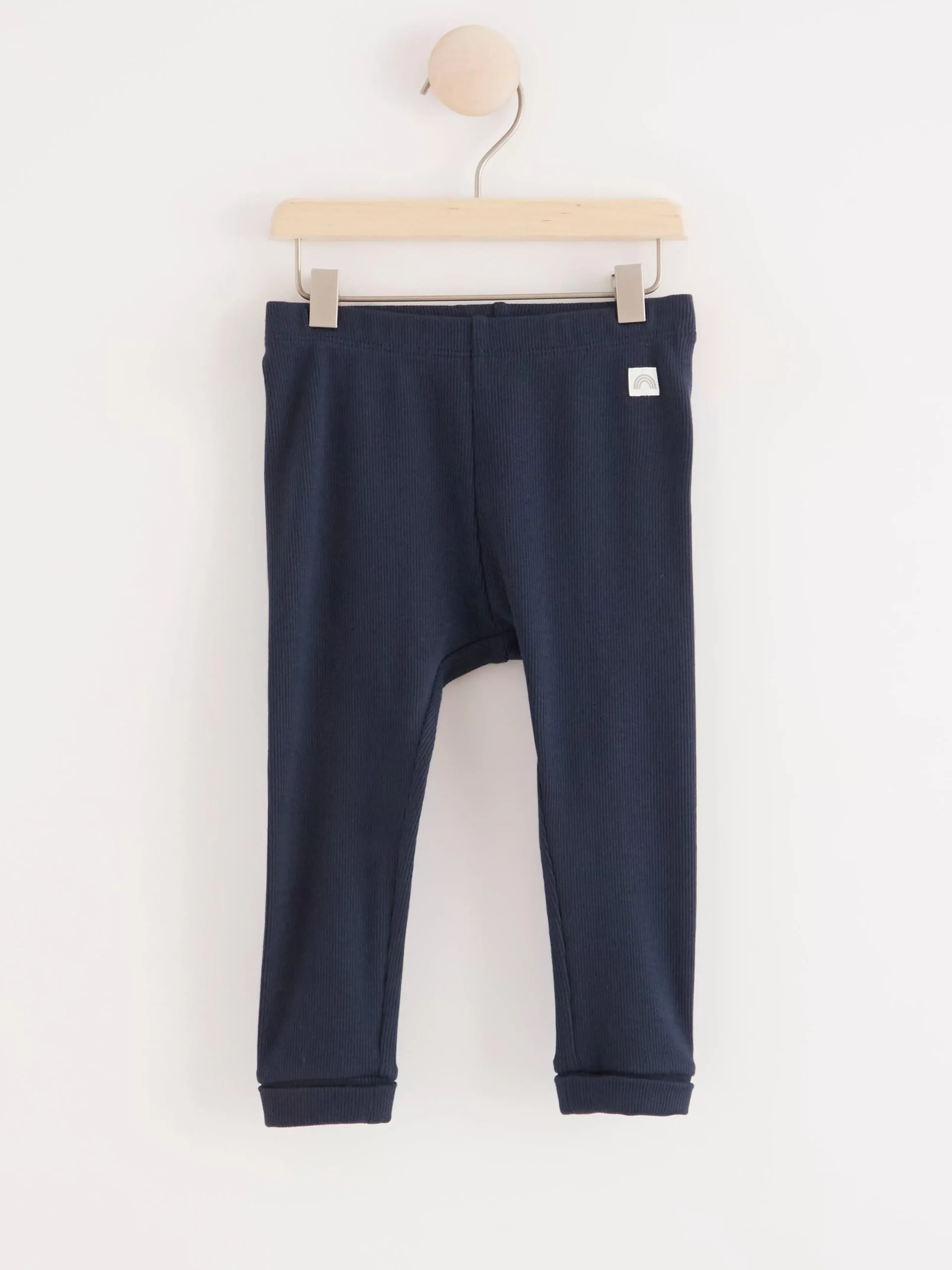 Byxor & Leggings>Lindex Ribbade Leggings Navy