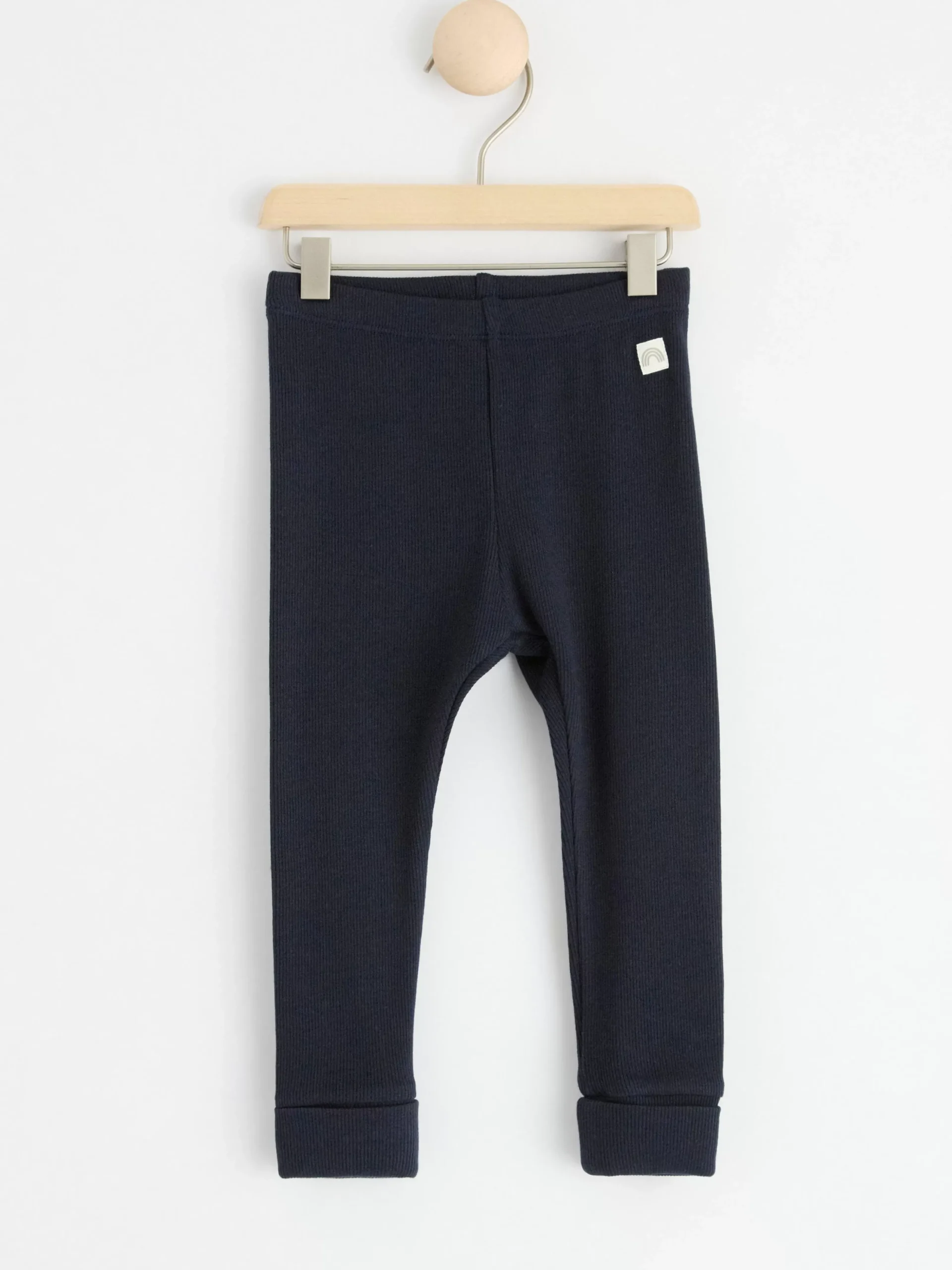Byxor & Leggings>Lindex Ribbade Leggings Dark Navy