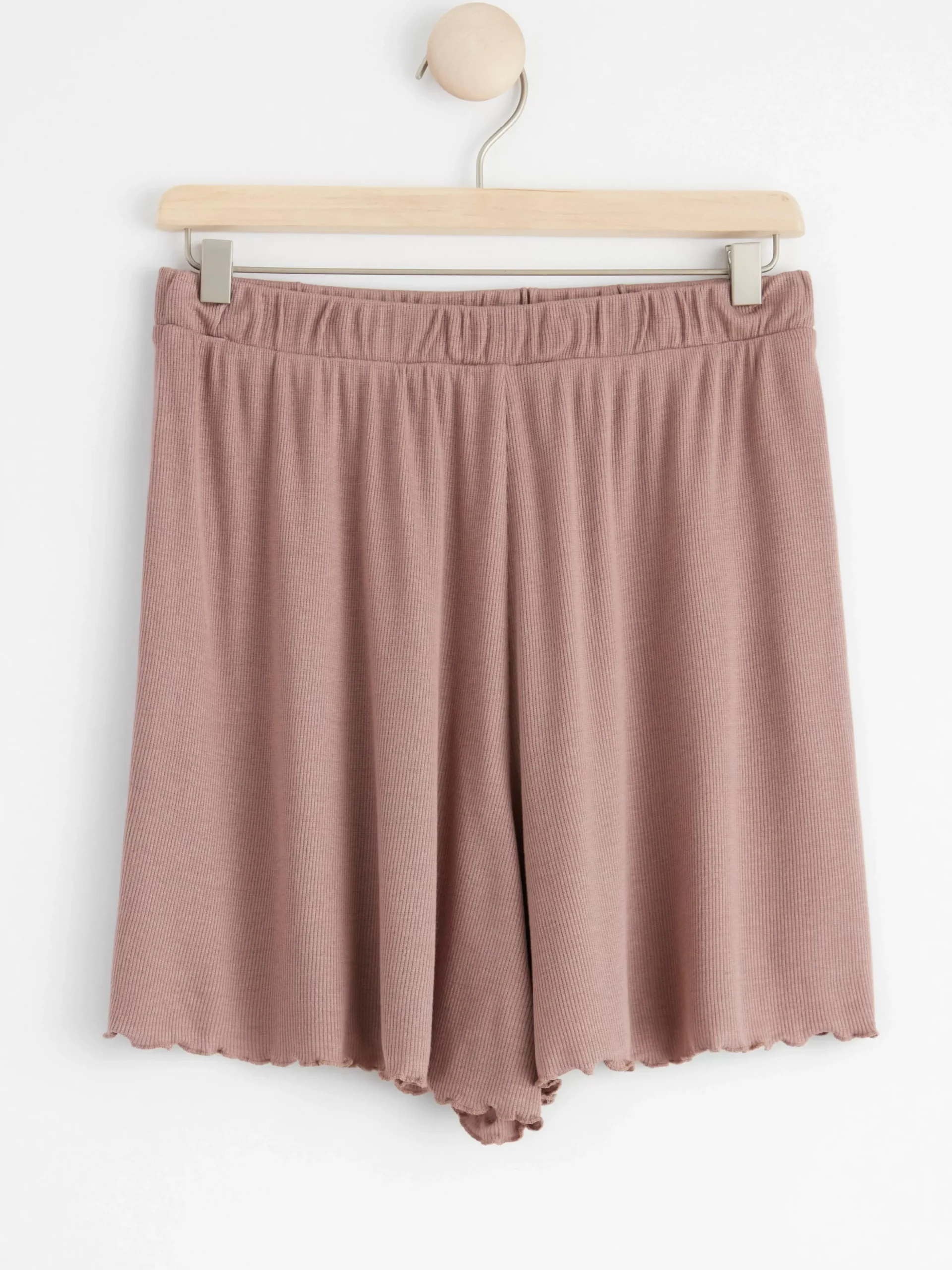 Nattplagg>Lindex Ribbade Pyjamasshorts Dark Dusty Pink