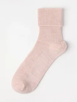 Strumpor>Lindex Ribbade Strumpor I Merinoull Beige Melange