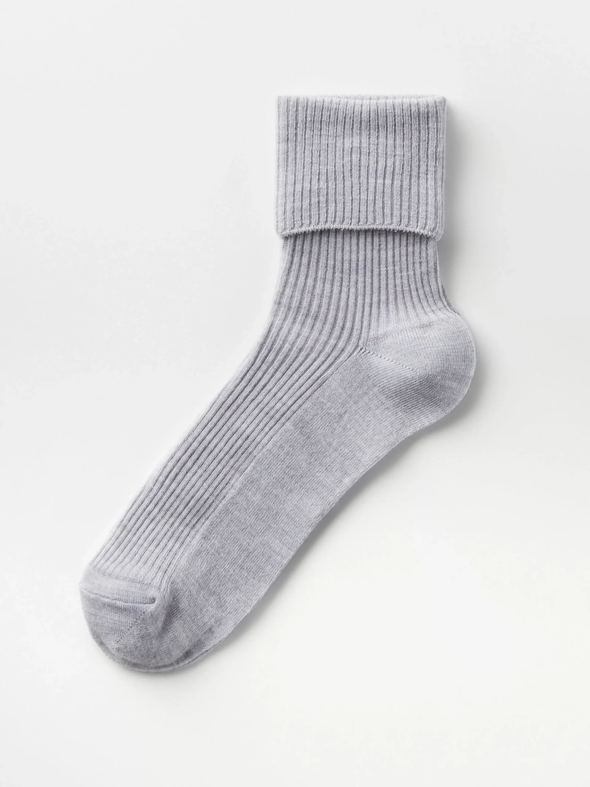 Strumpor>Lindex Ribbade Strumpor I Merinoull Grey Melange