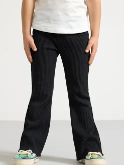 Byxor & Leggings>Lindex Ribbade Utstallda Leggings Off Black