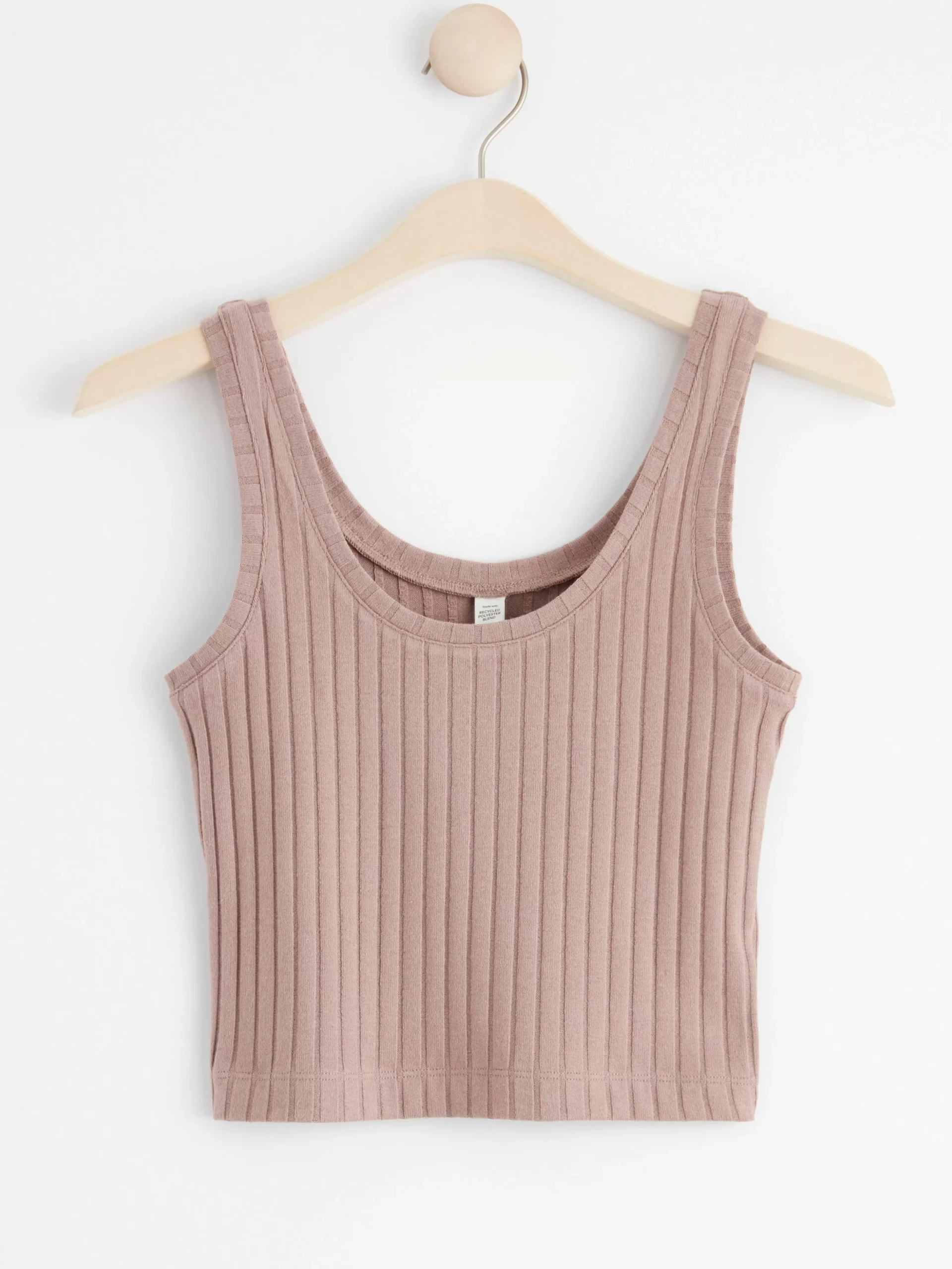 Linnen>Lindex Ribbat Kort Linne Dark Dusty Pink