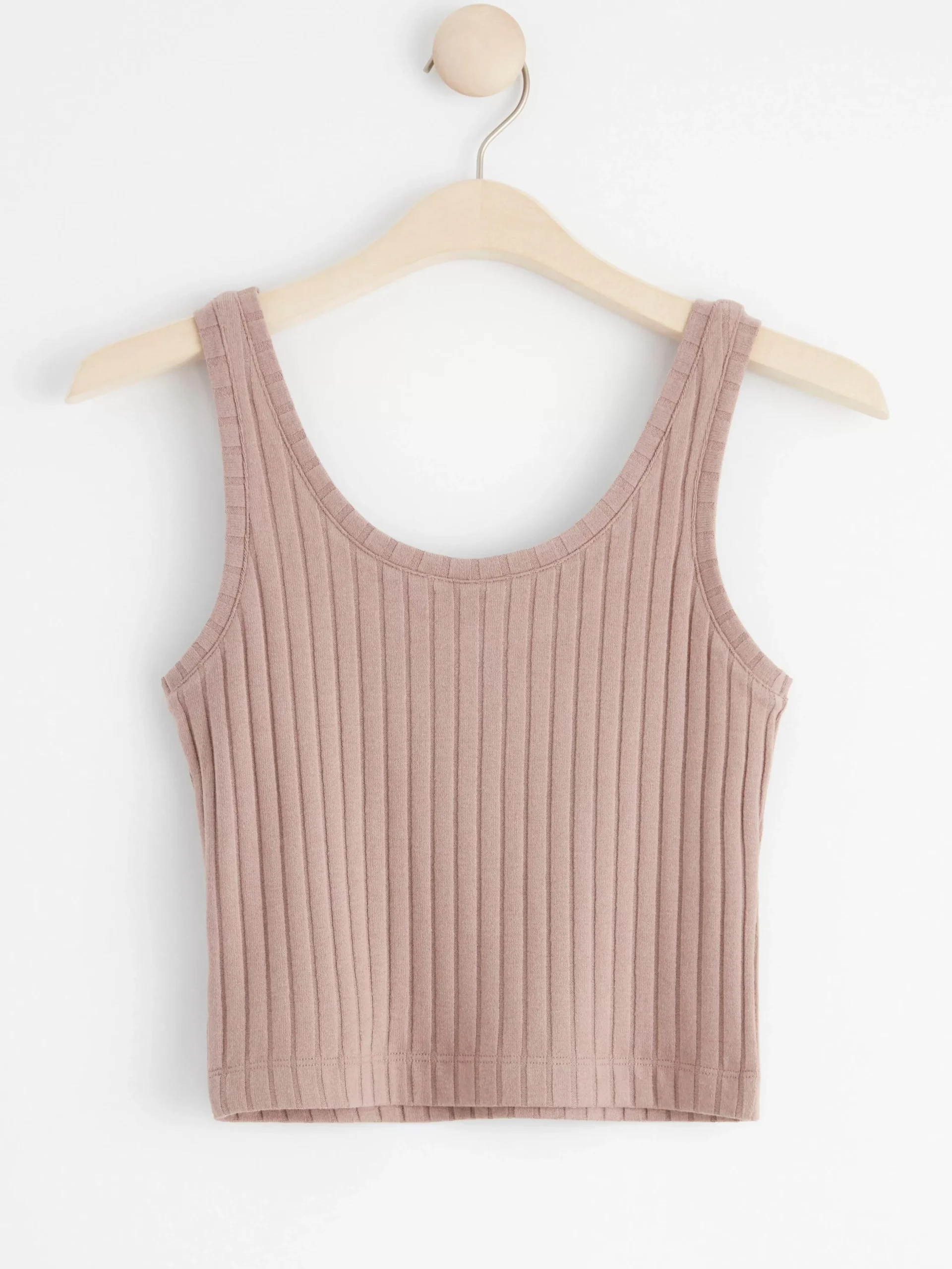 Linnen>Lindex Ribbat Kort Linne Dark Dusty Pink