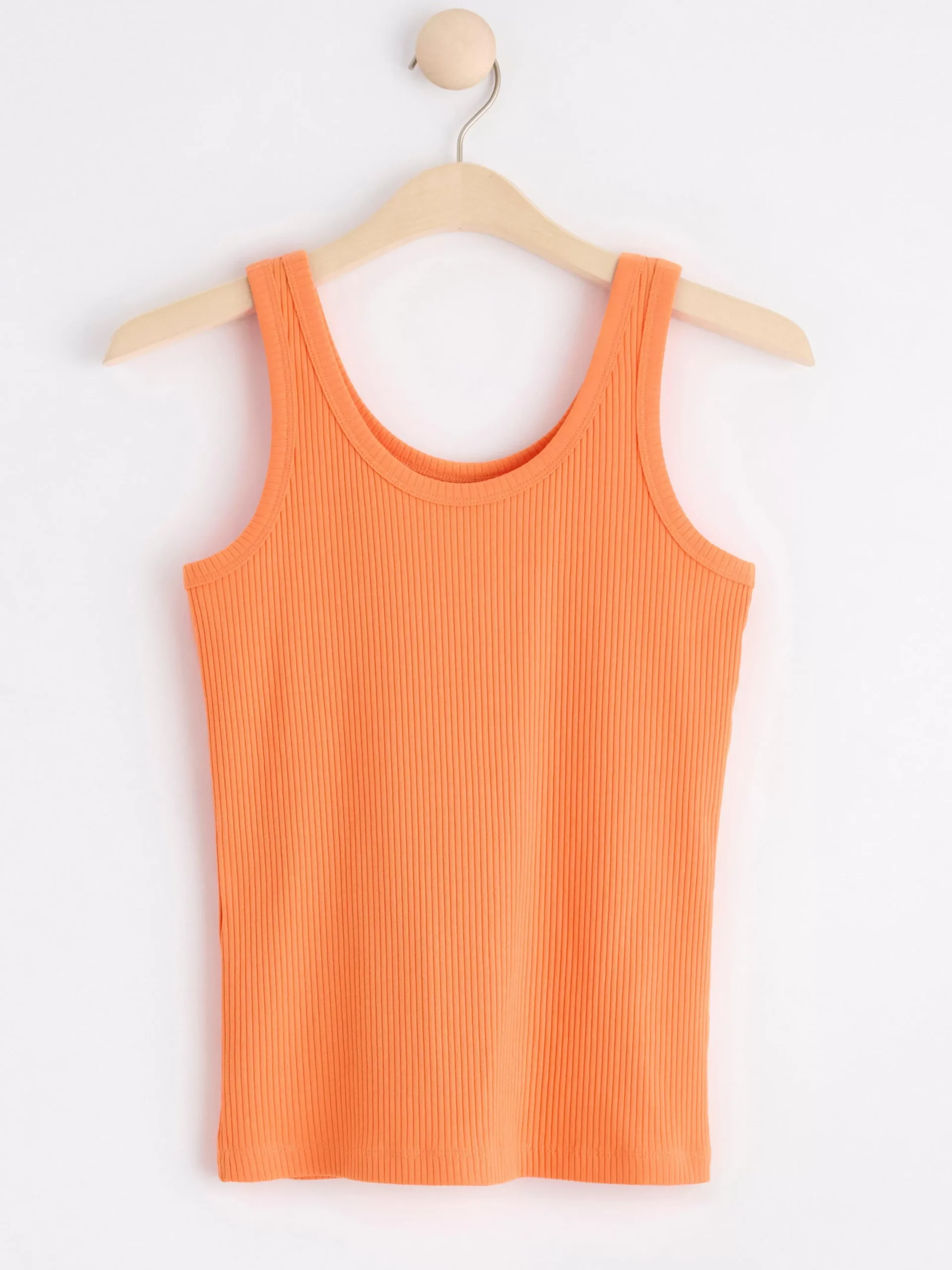 Toppar & T-Shirts>Lindex Ribbat Linne Light Orange