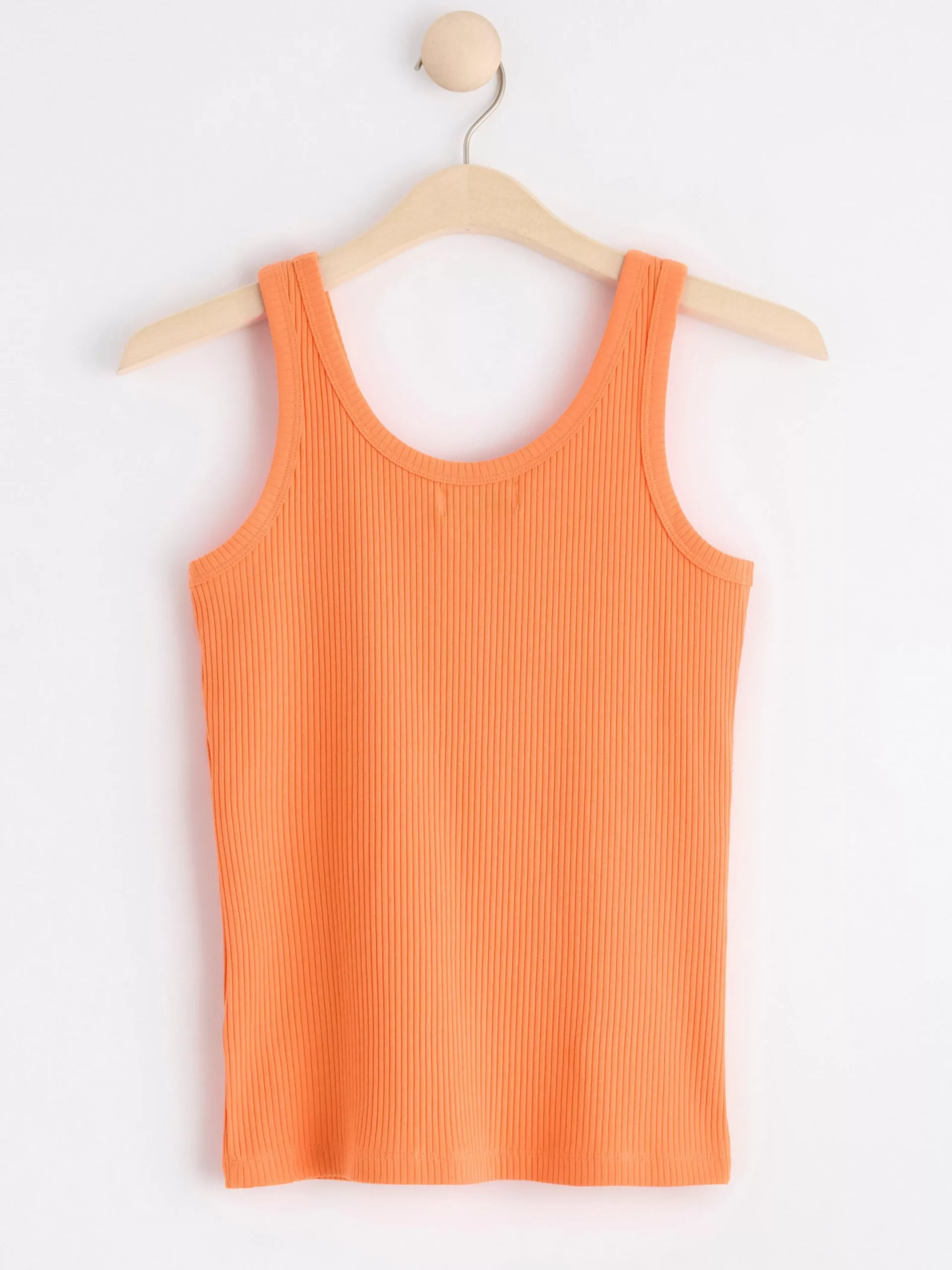 Toppar & T-Shirts>Lindex Ribbat Linne Light Orange
