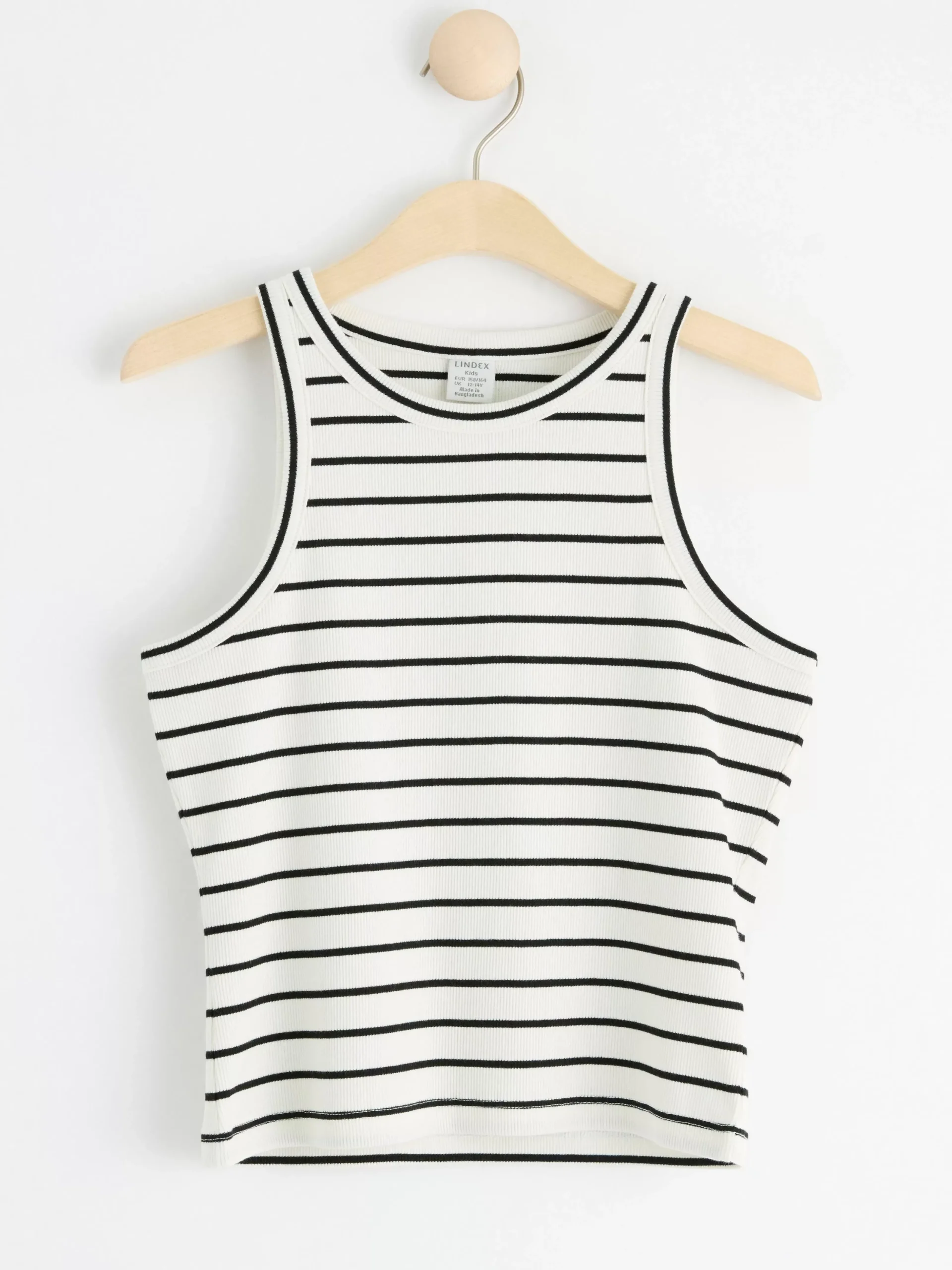 Toppar & T-Shirts>Lindex Ribbat Linne White