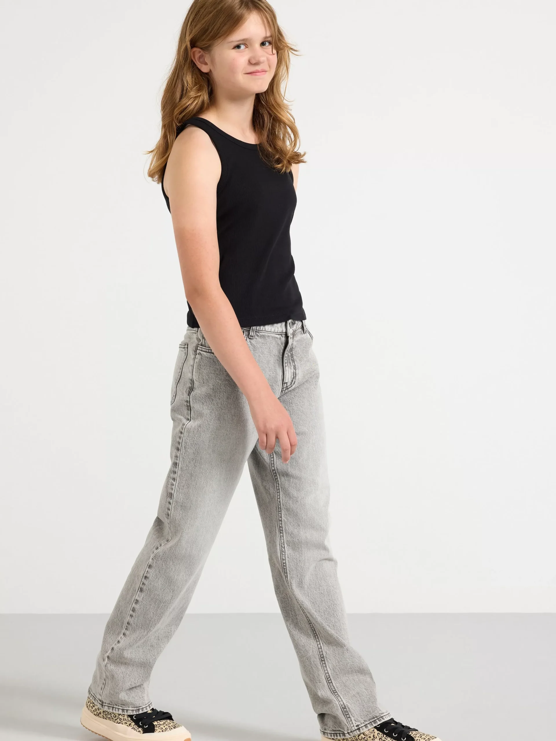 Toppar & T-Shirts>Lindex Ribbat Linne Black