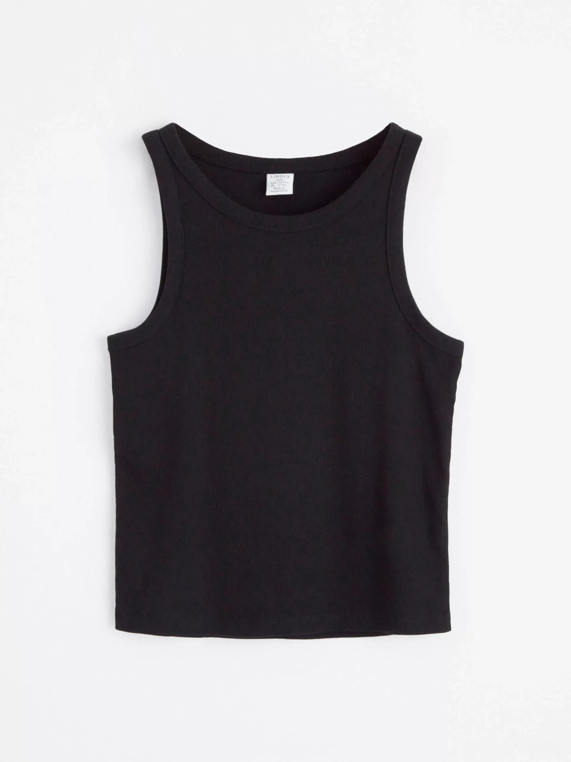 Toppar & T-Shirts>Lindex Ribbat Linne Black