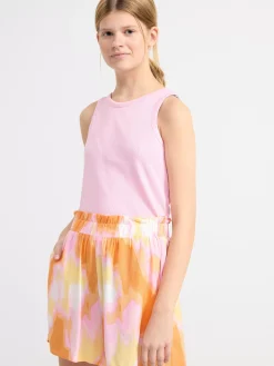 Toppar & T-Shirts>Lindex Ribbat Linne Light Pink