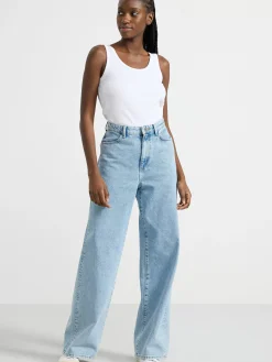 Toppar & T-Shirts>Lindex Ribbat Linne White