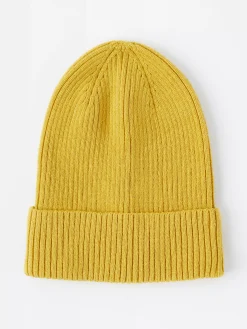 Accessoarer>Lindex Ribbstickad Mossa Dusty Yellow