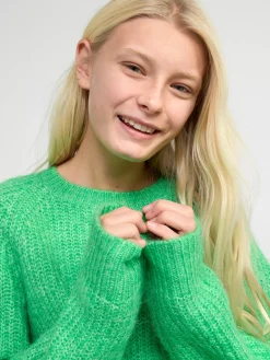 Tröjor & Cardigans>Lindex Ribbstickad Troja Green