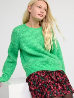 Tröjor & Cardigans>Lindex Ribbstickad Troja Green