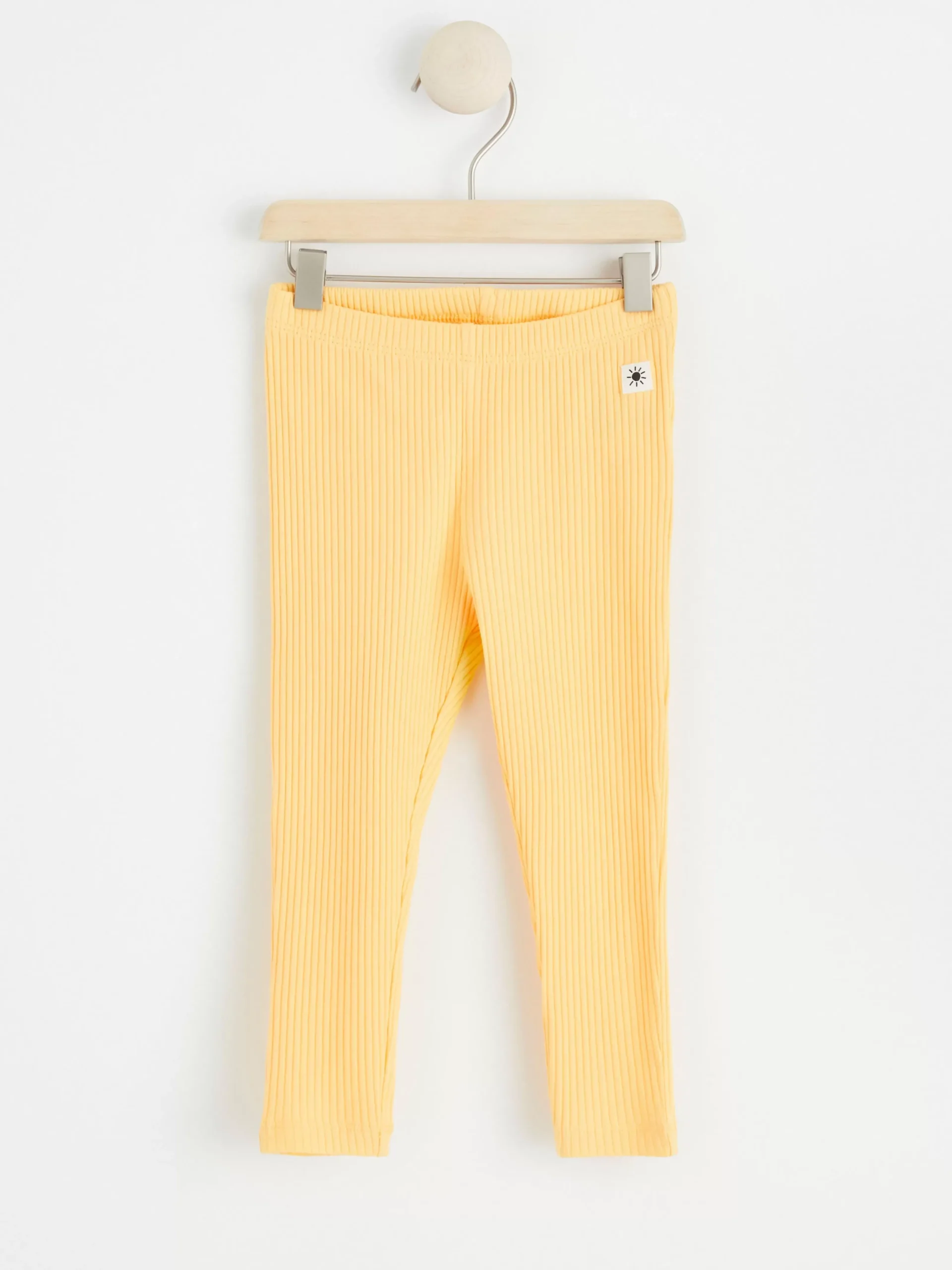 Byxor & Leggings>Lindex Ribbstickade Leggings Light Dusty Yellow