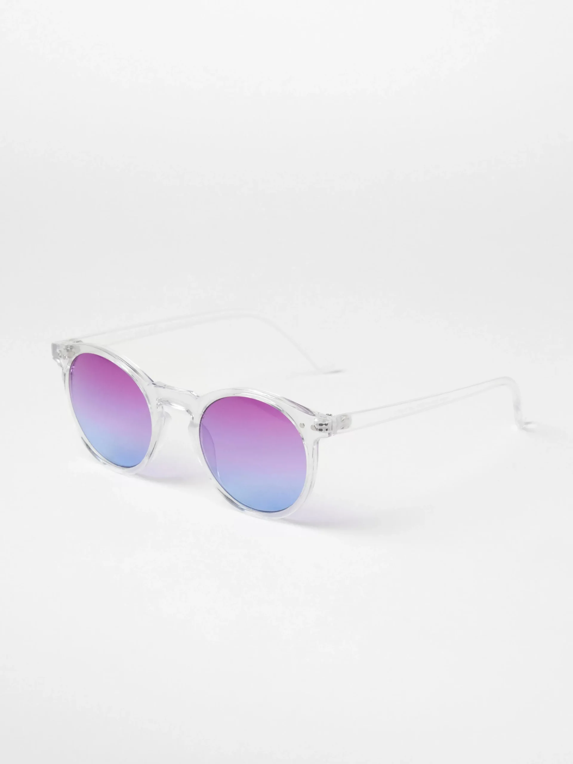 Accessoarer>Lindex Runda Solglasogon Transparent