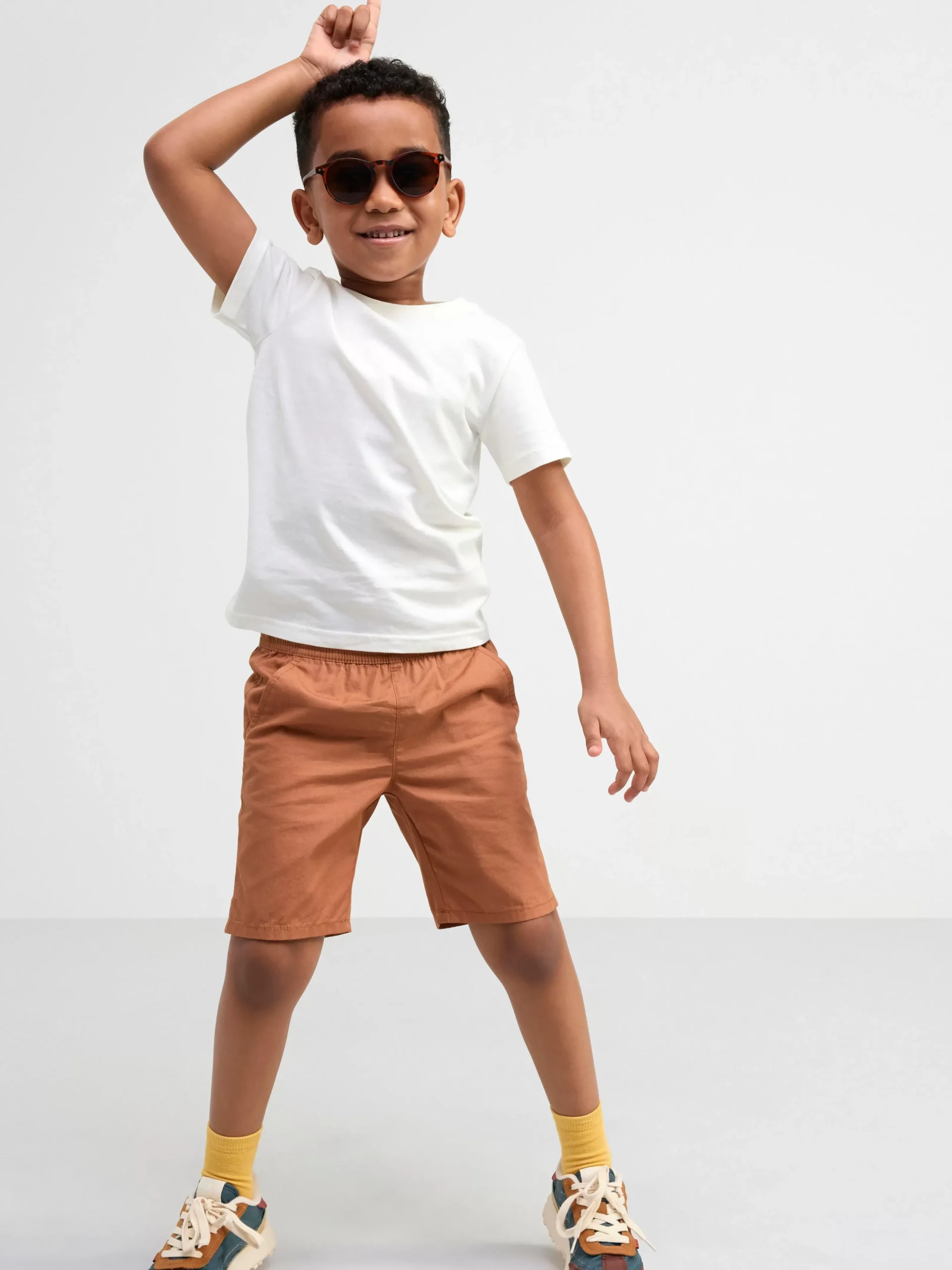 Accessoarer>Lindex Runda Solglasogon Brown