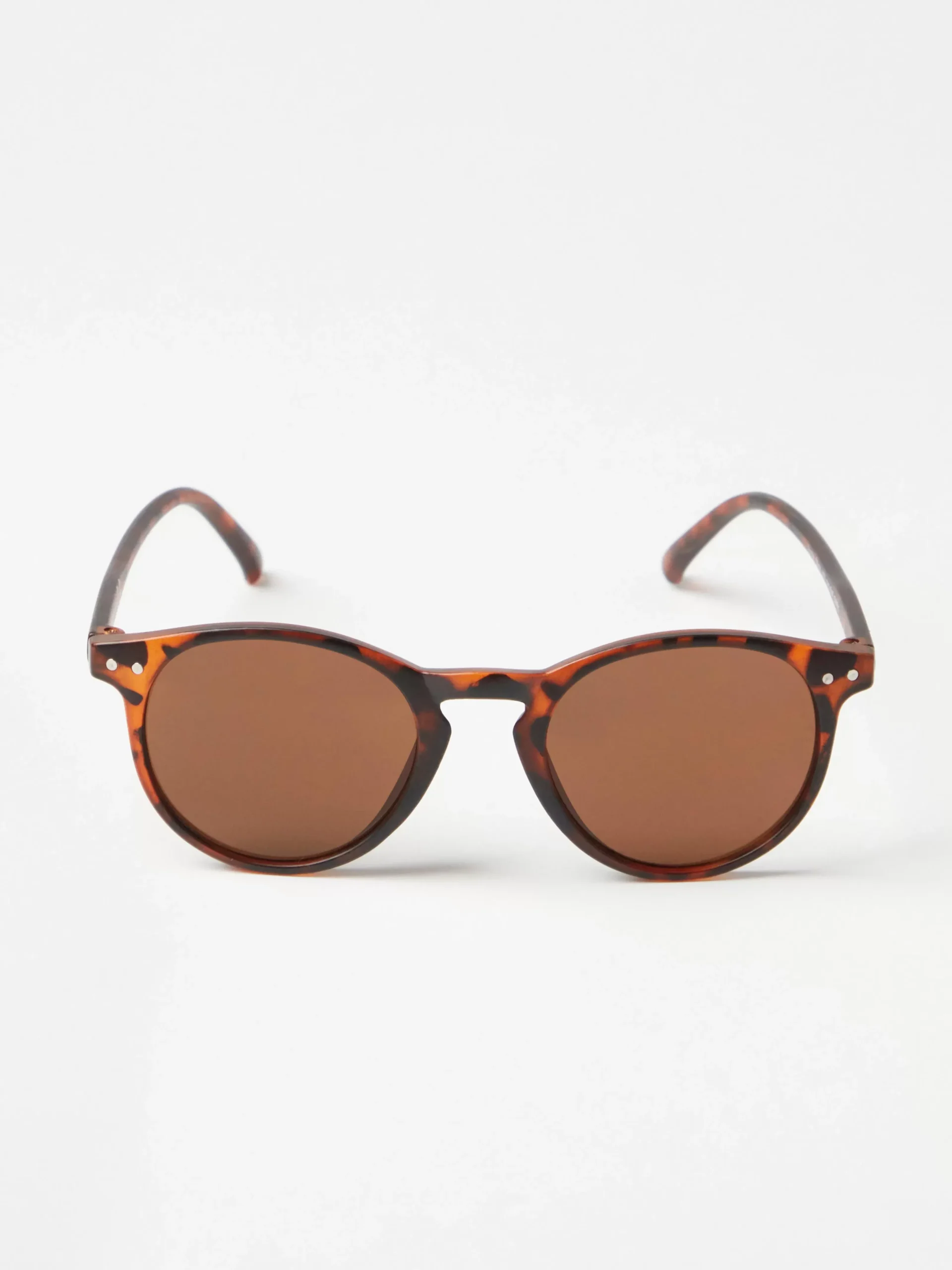 Accessoarer>Lindex Runda Solglasogon Brown
