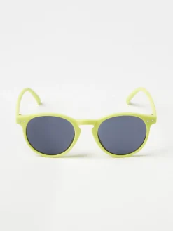 Accessoarer>Lindex Runda Solglasogon Lime