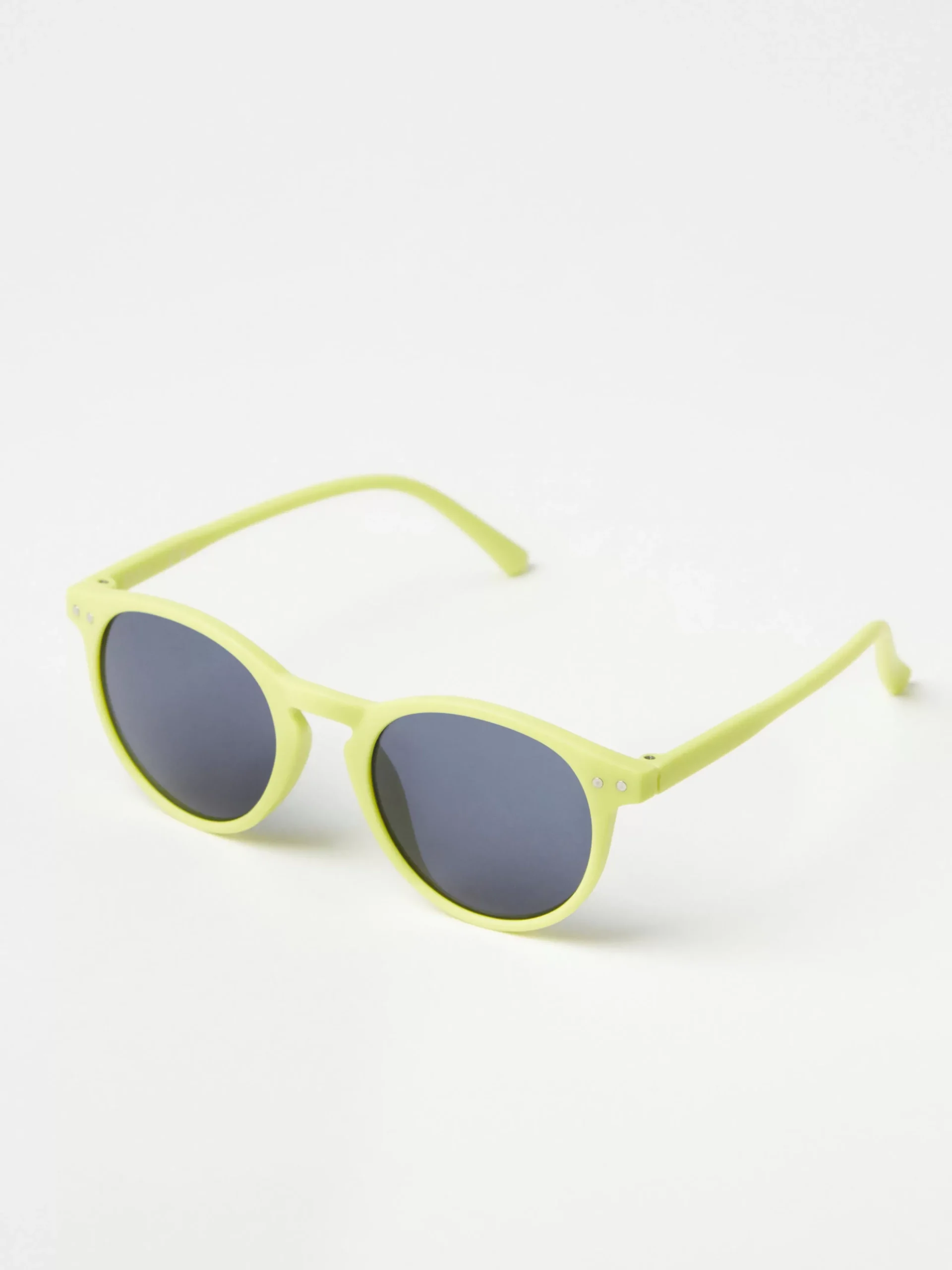 Accessoarer>Lindex Runda Solglasogon Lime