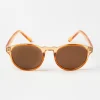 Accessoarer>Lindex Runda Solglasogon Dam Dusty Orange