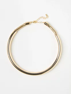 Accessoarer>Lindex Runt Metallhalsband Gold