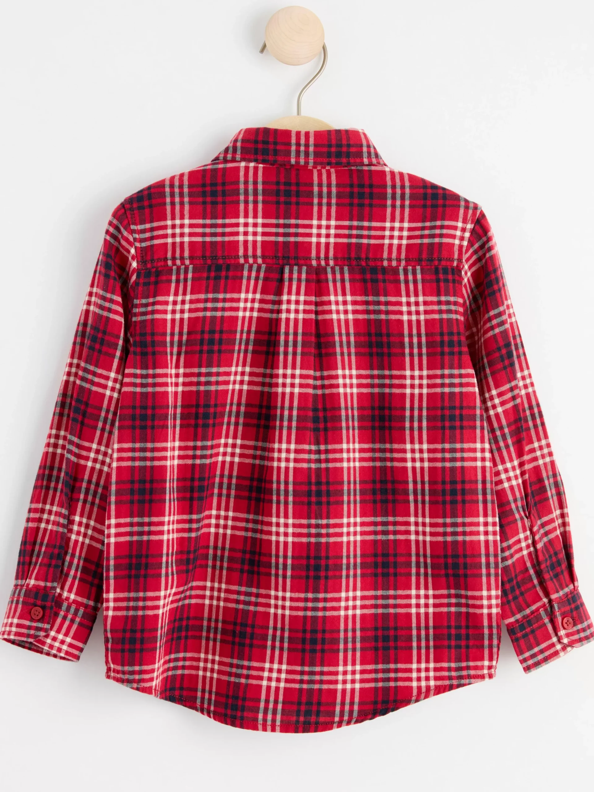 Skjortor & Blusar>Lindex Rutig Flanellskjorta Dark Red
