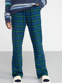 Byxor & Leggings>Lindex Rutig Pyjamasbyxa Dark Blue