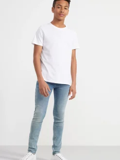 Jeans>Lindex Sam Superstretchiga Jeans Med Slim Fit Och Normalhog Midja Denim