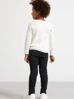 Jeans>Lindex Sam Superstretchiga Pull-Up-Jeans Med Slim Fit Och Normalhog Midja Black