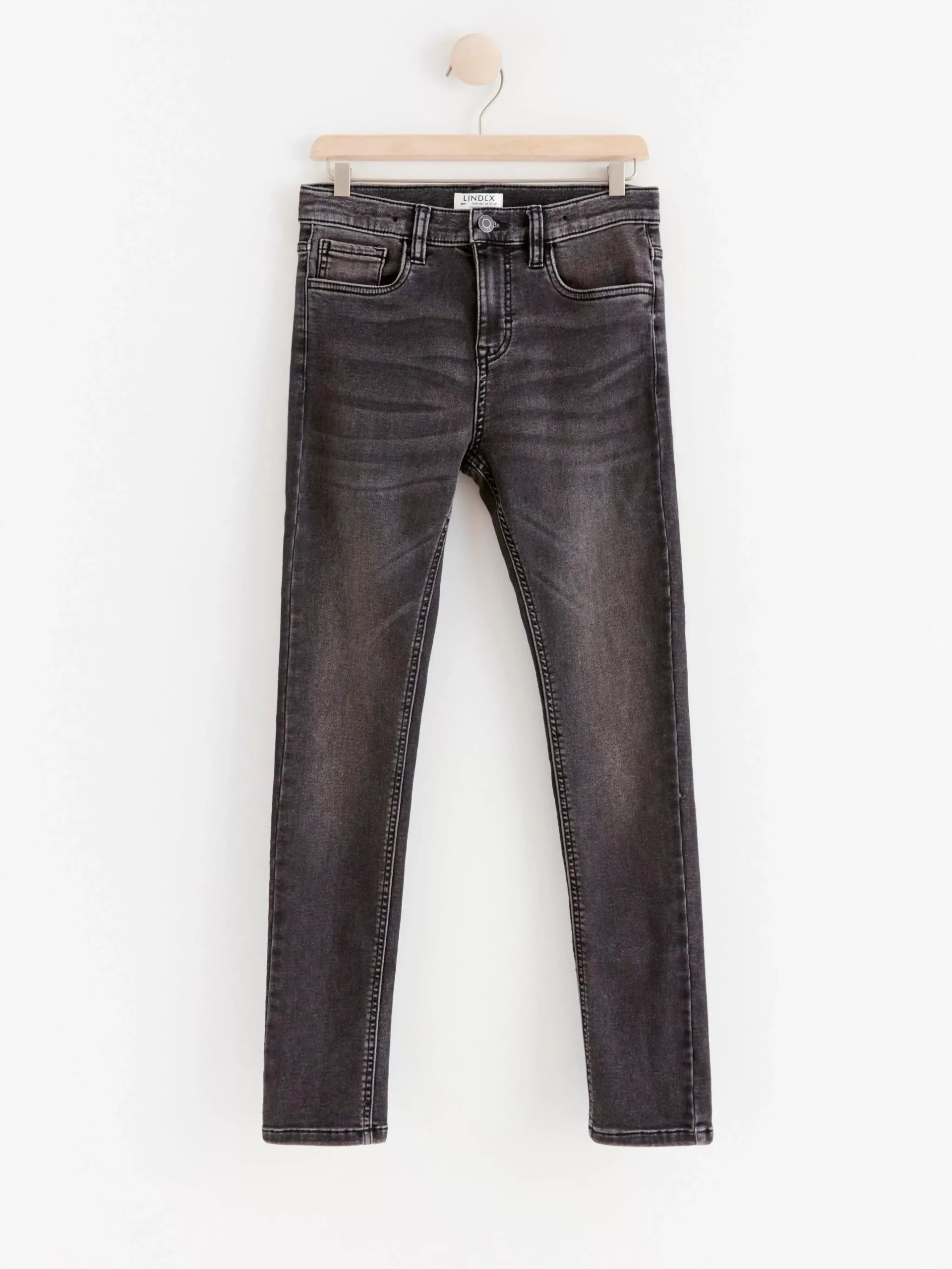 Jeans>Lindex Sam Superstretchiga Trikajeans Med Slim Fit Och Normalhog Midja Black