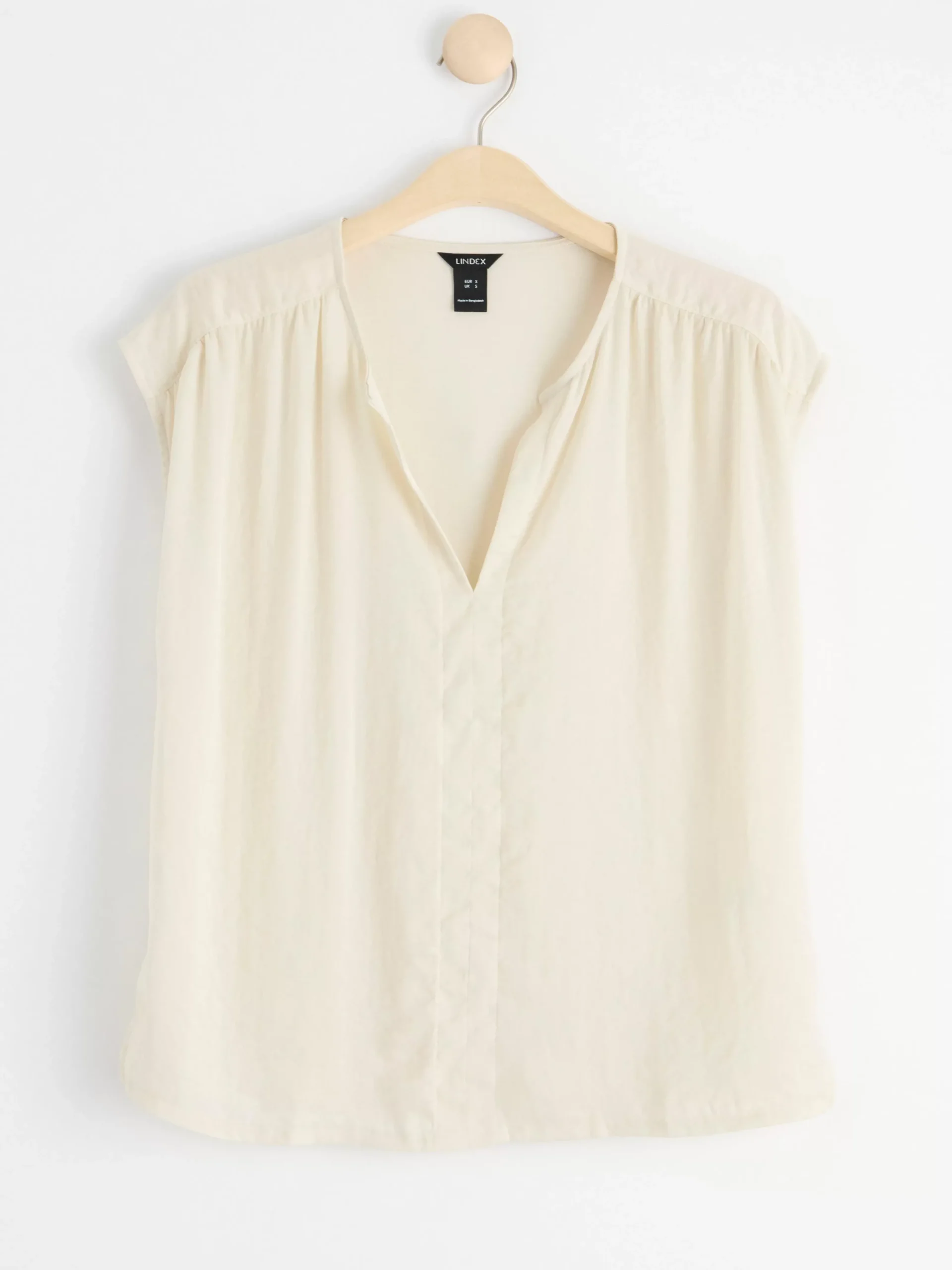 Toppar & T-Shirts>Lindex Satin- Och Trikatopp Light Beige