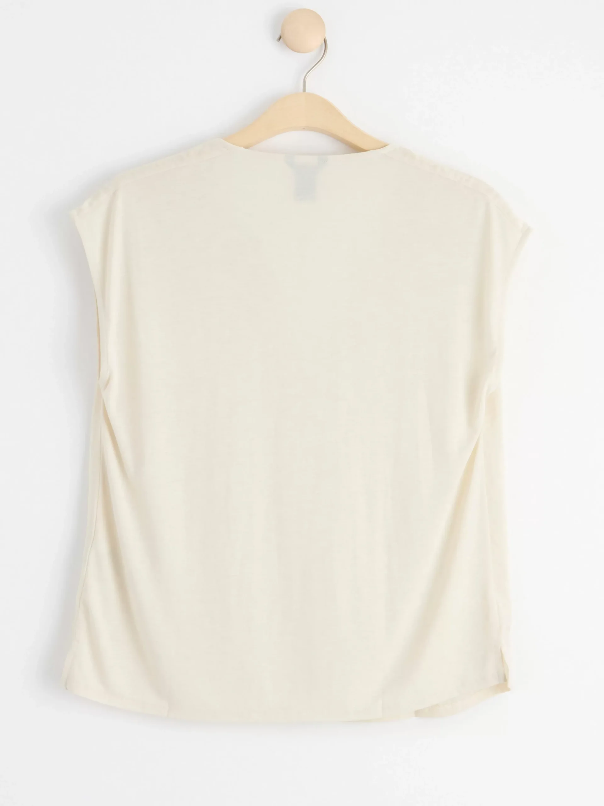 Toppar & T-Shirts>Lindex Satin- Och Trikatopp Light Beige
