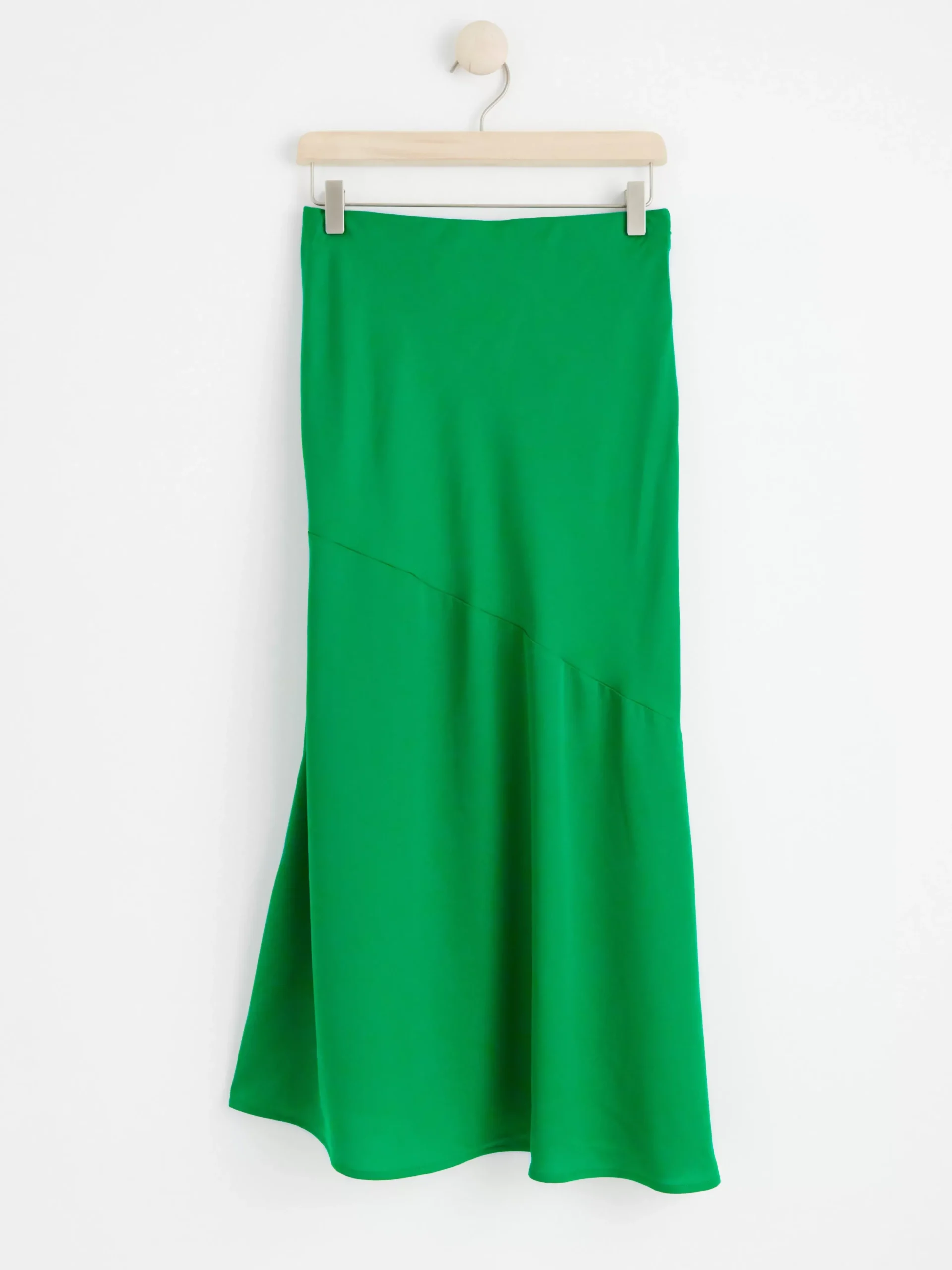 Kjolar>Lindex Satinkjol Med Knytband Green