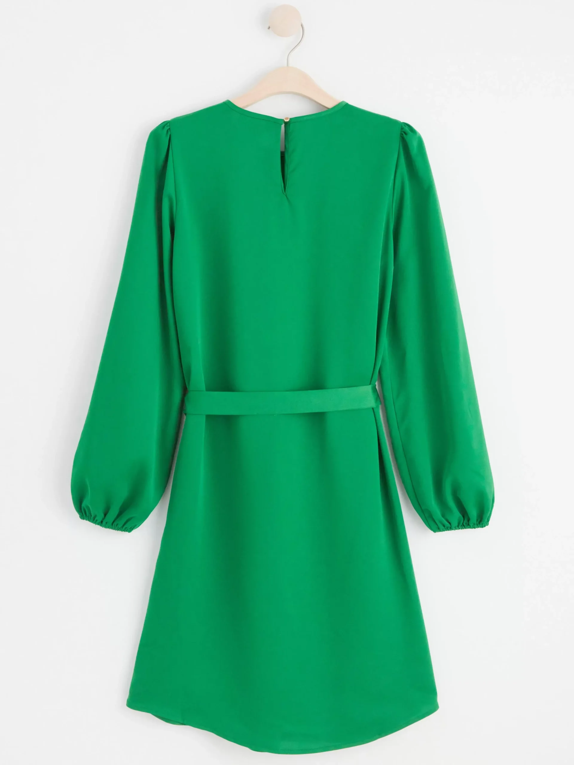 Klänningar>Lindex Satinklanning Med Knytskarp Dark Green