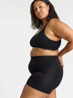 Trosor>Lindex Seamless Biker Trosa Med Hog Midja Black
