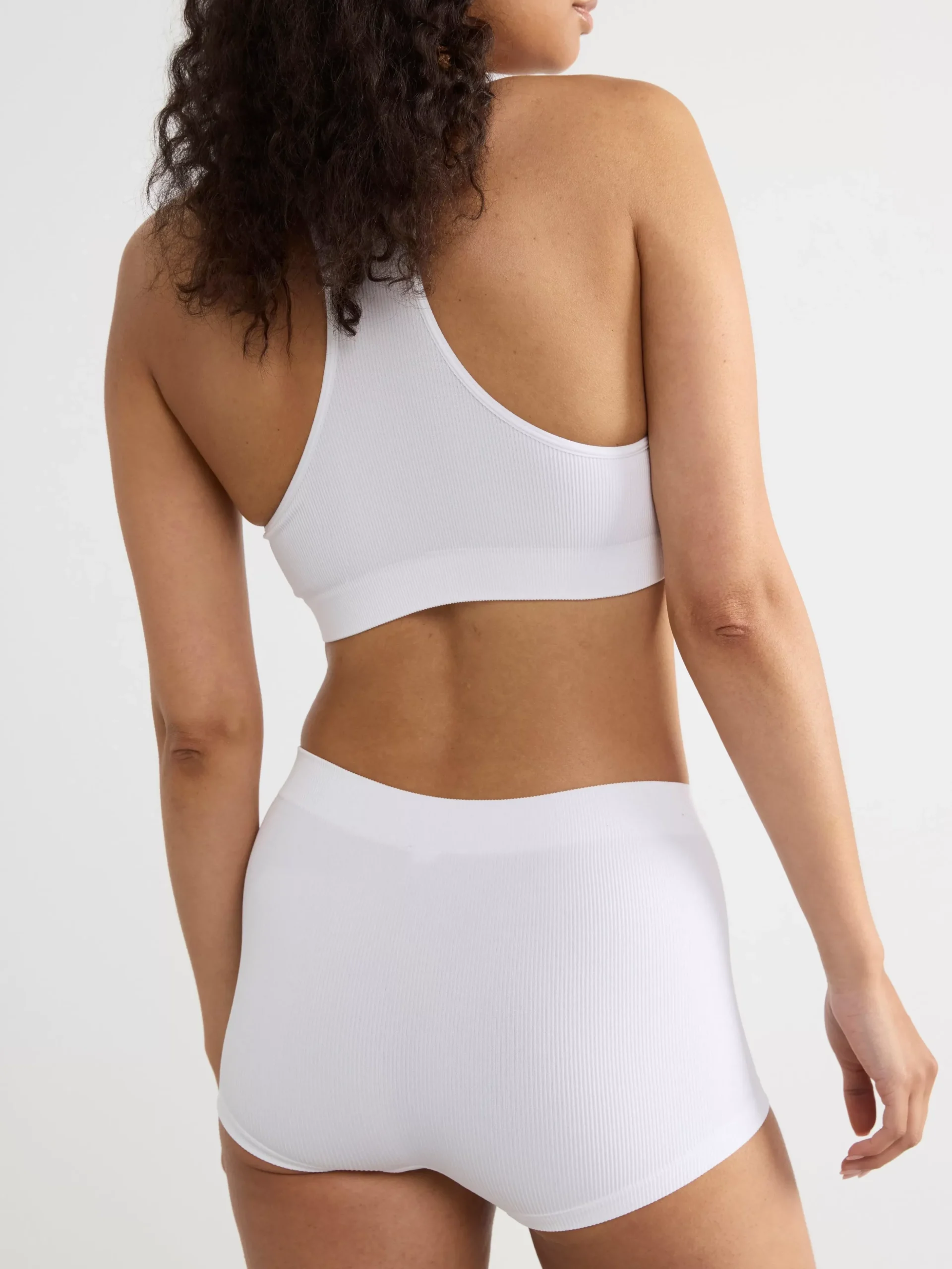 Trosor>Lindex Seamless Boxer Trosa Midi Waist White