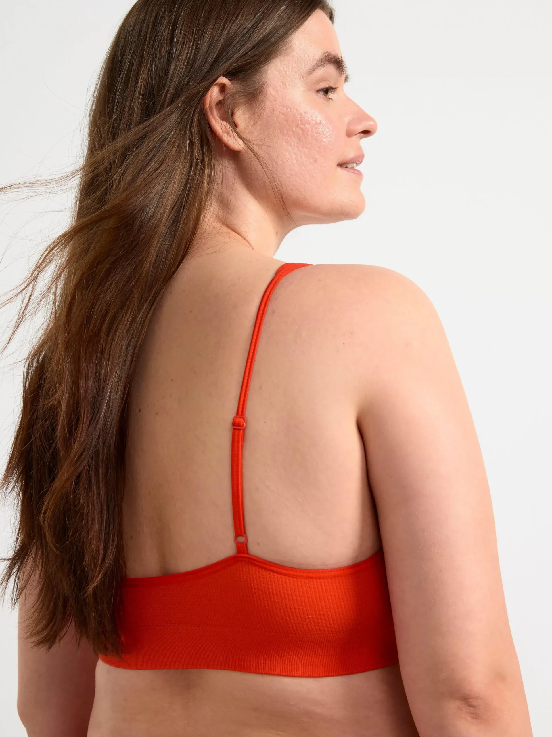 Bh>Lindex Seamless Mjuk Bh Strong Red
