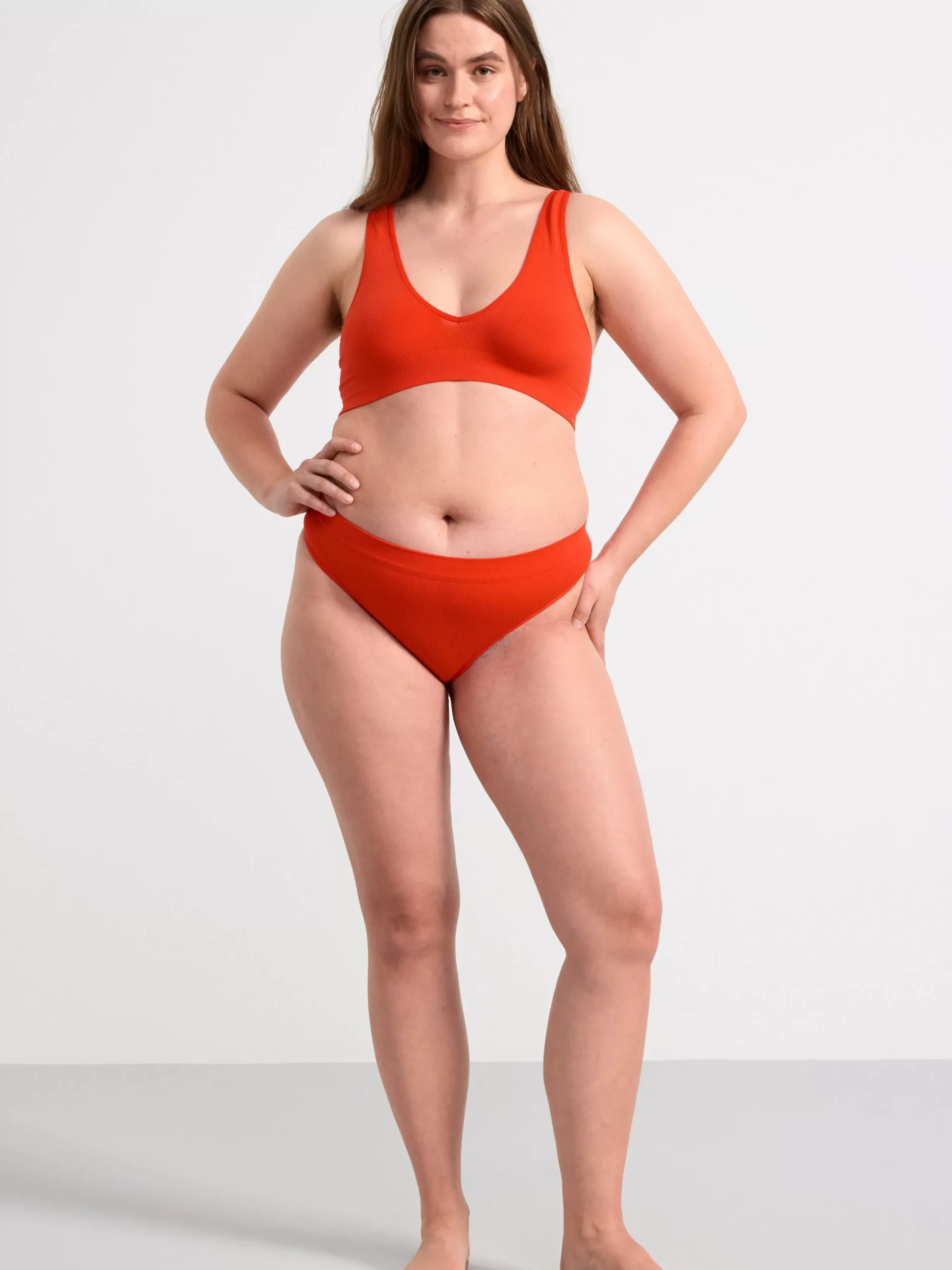 Bh>Lindex Seamless Mjuk Bh Strong Red