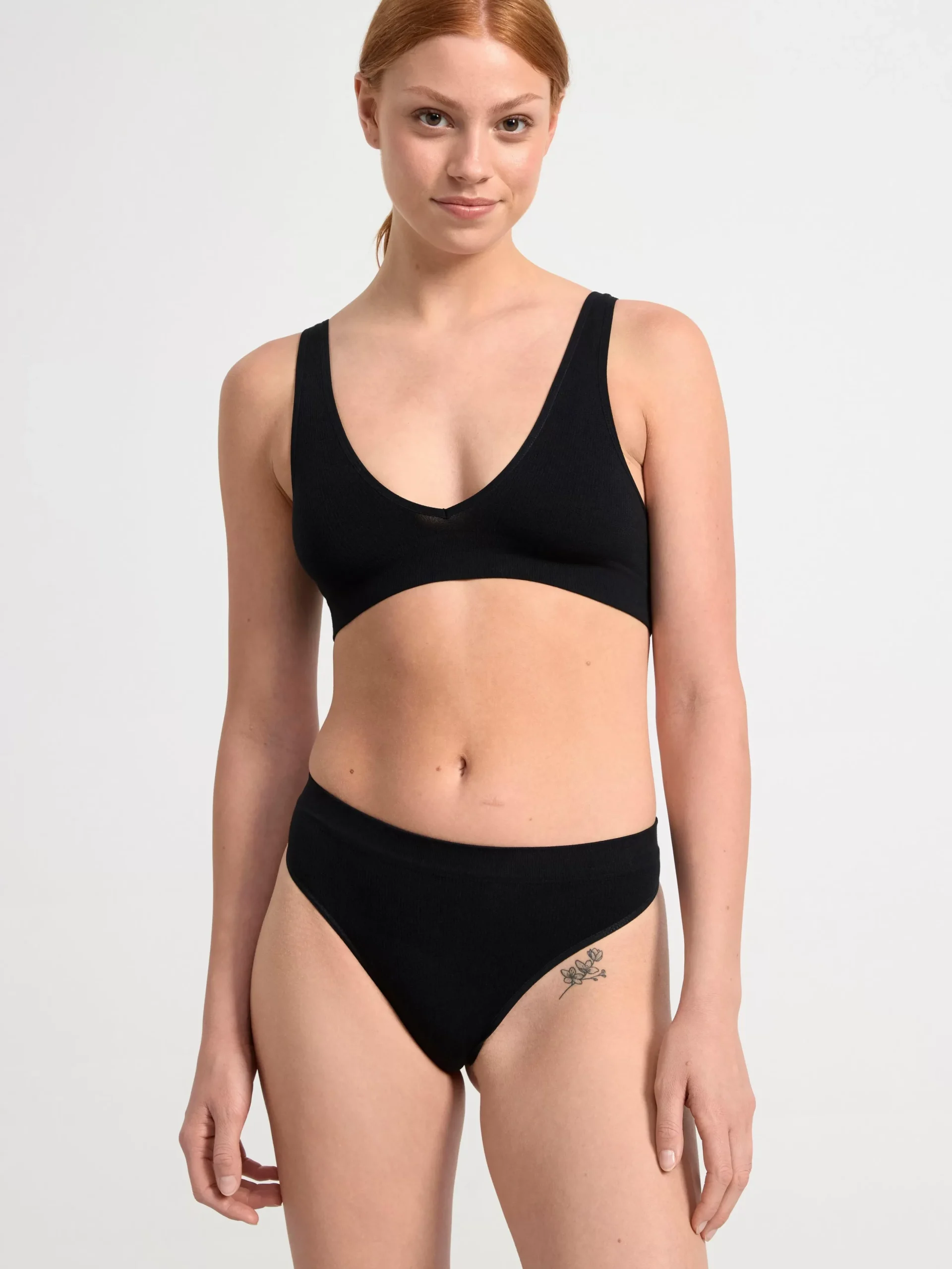 Bh>Lindex Seamless Mjuk Bh Black